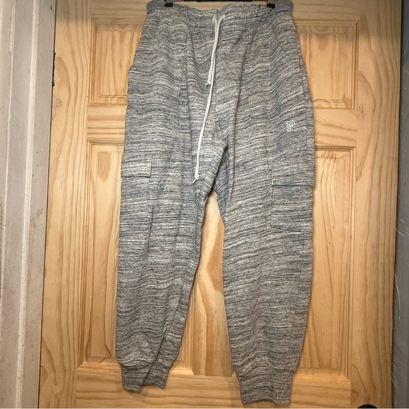 PINK Victoria's Secret Heather Gray Jogger Sweatpants Large - Picture 2 of 5